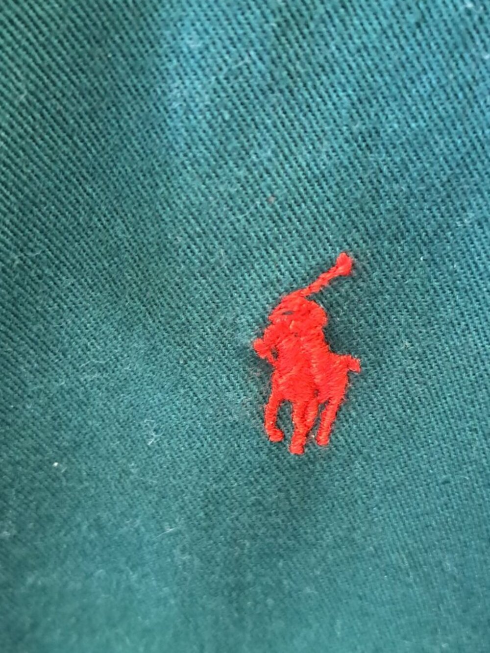 Polo Ralph Lauren Green Zip Jacket XL Mens Embroidered Cotton Red Pony Logo - Picture 2 of 13